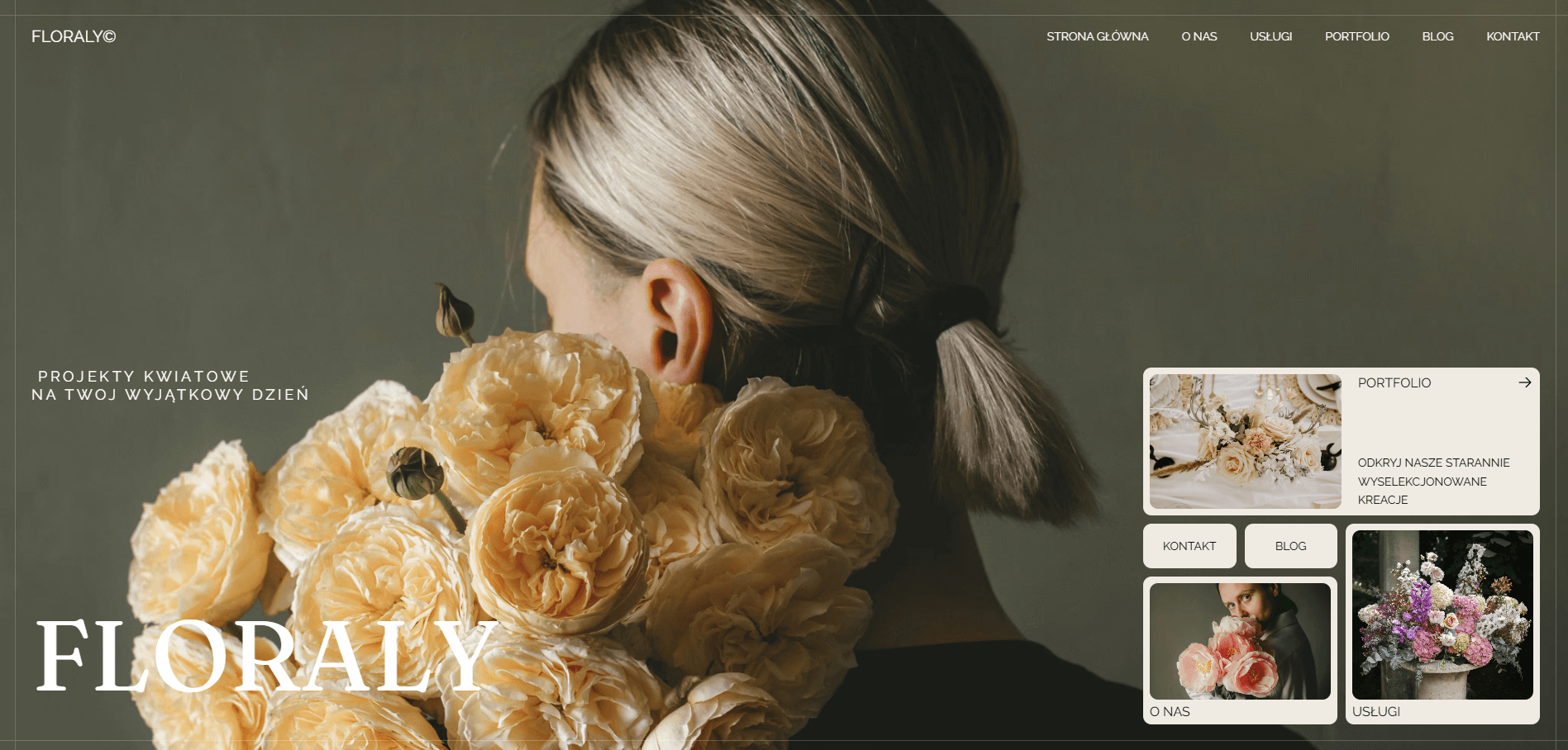 Projekt strony internetowej dla sklepu florystycznego w Rzeszowie